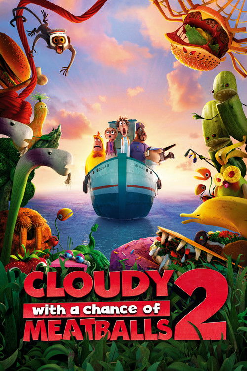 Affiche du film L'île des Miam-nimaux : Tempête de boulettes géantes 2